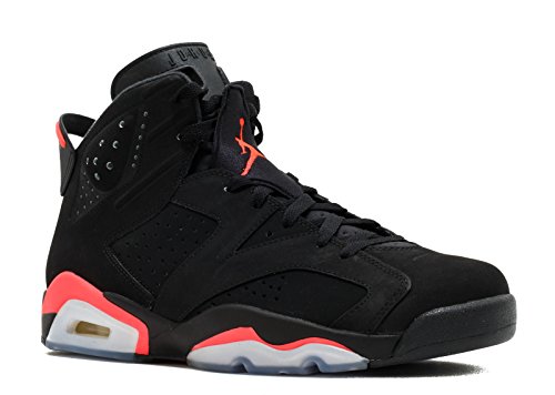Nike Air Jordan 6 Retro, Zapatillas de Deporte para Hombre, Negro/Rojo (Black/Infrared 23-Black), 40 1/2 EU