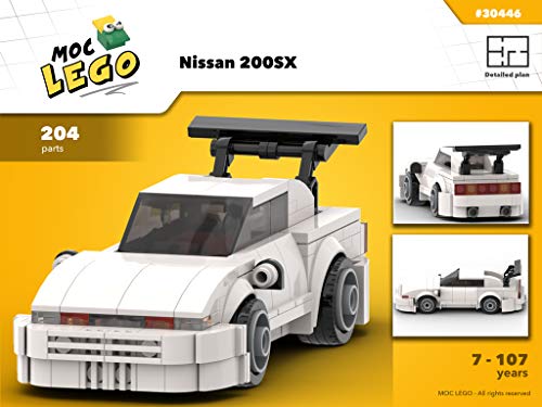 Nissan 200 SX (Instruction Only): MOC LEGO (English Edition)