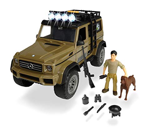 Set M Playlife de caza AMG 500 con figura y accesorios (Dickie 3834002)