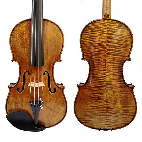 ZHAOHAONB Violín Copia Stradivarius 1715 100% hecho a mano aceite esencial violín fibra de carbono arco espuma caso violon SK512