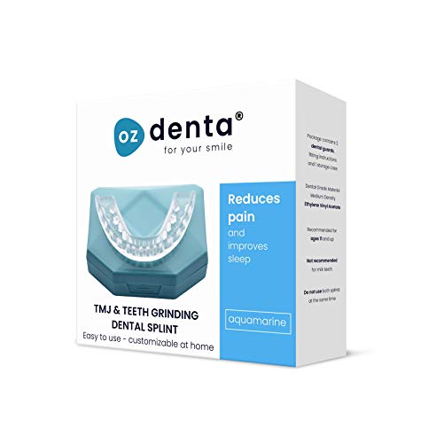 2 x Férula dental de descarga nocturna, anti bruxismo (rechinar los dientes), trastornos del ATM