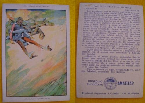 Antiguo Cromo Publicidad - Old Advertising Card : Don Quijote de la Mancha. Cap.15 - Nº 12. Ilustrado por Segrelles