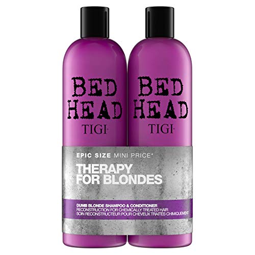 Bed Head by Tigi Dumb Blonde Hair Shampoo and Conditioner, 750 ml, Pack of 2