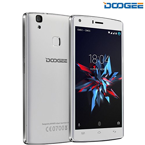 Doogee Mobile X5 Max Pro SIM doble 4G 16GB Color blanco - Smartphone (12,7 cm (5"), 16 GB, 8 MP, Android, Android 6.0, Color blanco)