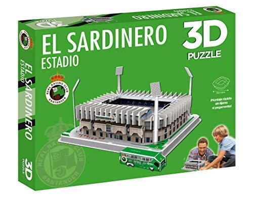 Eleven Force Puzzle Estadio 3D El Sardinero (Racing S) (10797), Multicolor (1)