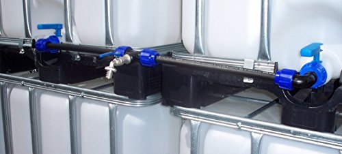 IBC adaptador Set de conexión para dos depósitos de agua de lluvia