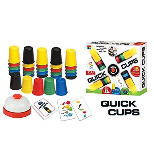 Juegos De Cartas Quick Cup Tazas Rápidas para Juegos De Mesa Al Aire Libre En Interiores para Niños Family Quick Cups Juguetes Divertidos 4-6 Jugadores