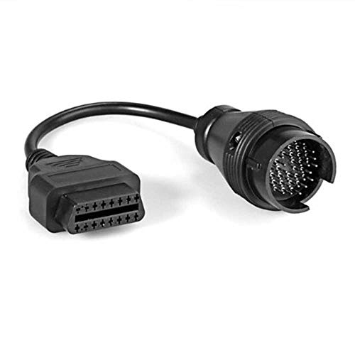 OcioDual Cable Adaptador Diagnosis de 38 Pin a 16 Pin OBD2 Negro para Mercedes Benz Conversor