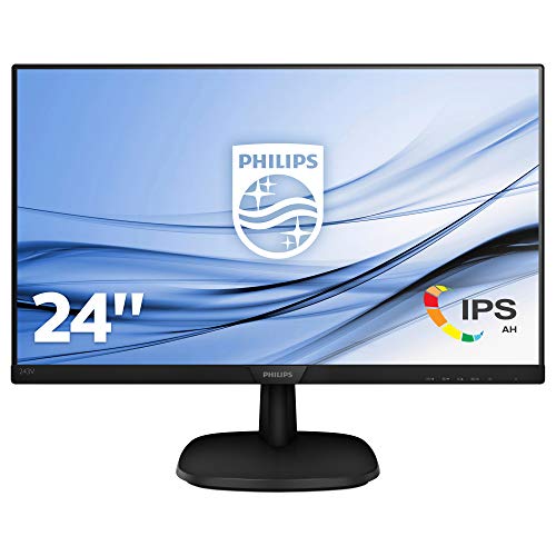 Philips 243V7QDAB/00 - Monitor IPS de 24 LCD, 23.8" / 60.5 cm, Altavoces, (Full HD, 1920x1080, Sin bordes, Flicker Free, Low Blue Mode, VESA, VGA + HDMI + DVI