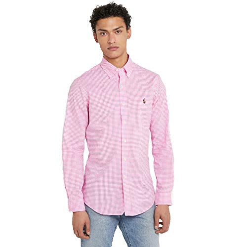 Ralph Lauren Camisa Classic Slim Fit (XL, Pink)