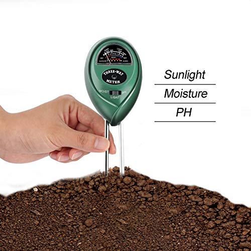 UMSKY Medidor de Humedad Plantas Multifuncional Kit de Test Para Acidez de Suelos Tierra, Para Medir el PH y la Humedad, Para Casa y Jardín