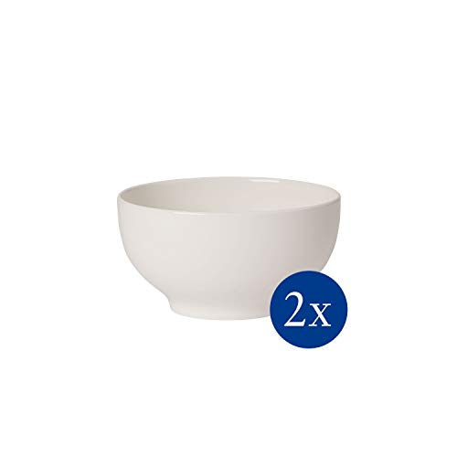 Villeroy & Boch For Me - Cuencos para aperitivos, Juego de 2 piezas, porcelana premium, color blanco