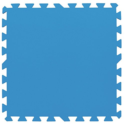 Bestway 58220 - Tapiz de Suelo de Goma 9 piezas 50x50 cm Azul