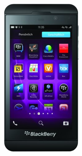 BlackBerry Z10 4G LTE - Smartphone Libre (Pantalla táctil de 4,2", cámara 8 MP, 16 GB, S.O. BlackBerry 10) Negro (Importado)
