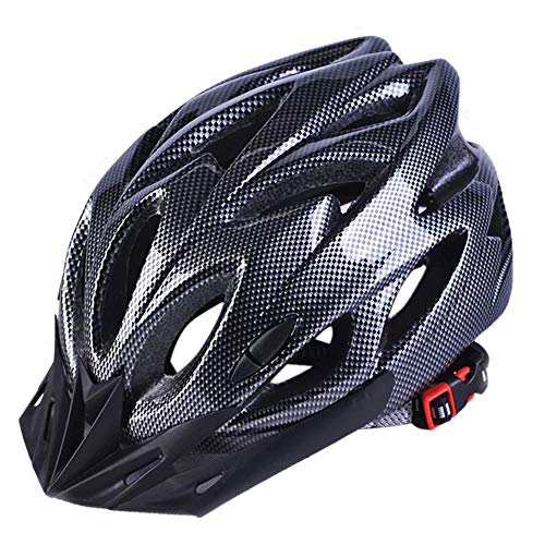 Casco de Seguridad para Bicicleta Ultraligero MTB Road Outdoor Cycling 22.44-24.80 Pulgadas Head Protective Hat, Unisex Adulto, Negro