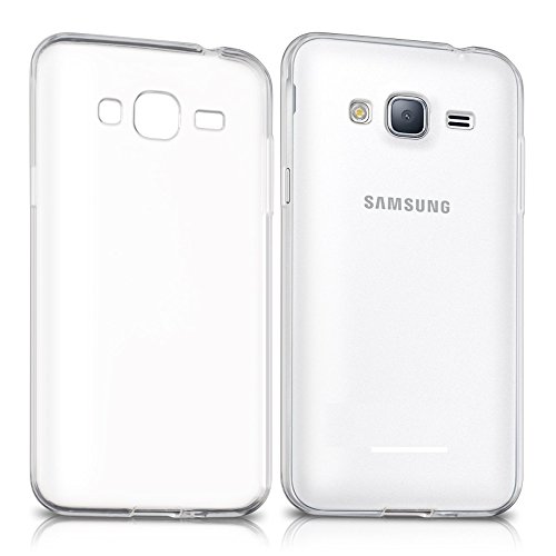 ELECTRÓNICA REY Funda Carcasa Gel Transparente para Samsung Galaxy J3 2016, Ultra Fina 0,33mm, Silicona TPU de Alta Resistencia y Flexibilidad