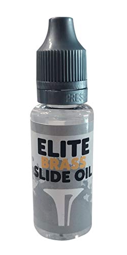 Elite Brass Slide Oil - Aceite para bombas de instrumentos de viento metal: trompeta, trombón, trompa, tuba, bombardino, fliscorno, etc.