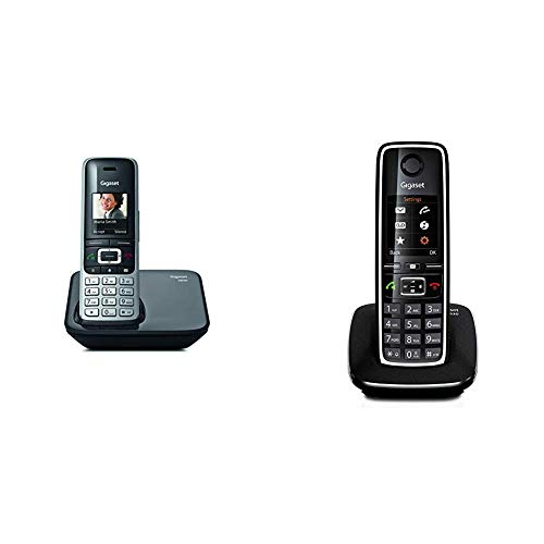 Gigaset S850; teléfono inalámbrico con Manos Libres; conexión Bluetooth; Pantalla en Color; Agenda de 500 contactos; conexión Auriculares; + C530. Teléfono inalámbrico con Manos Libres y Pantalla