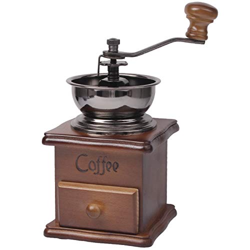 NOBRAND Herramientas de café Manual de CCI Soporte Molino de café de Madera Antiguo tazón de la Mano del Grano de café Grinder Maquina de Cafe