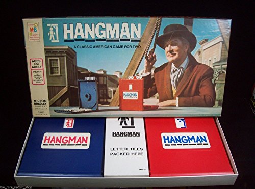 ORIGINAL VINTAGE 1976 HANGMAN CLASSIC ANTIQUE BOARD GAME-COLLECTIBLE TOY by Milton Bradley