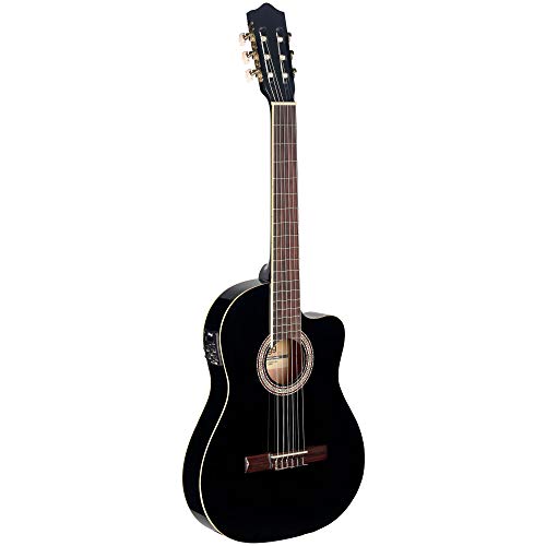 Stagg Electroacústica C546TCE BK guitarra clásica - negro
