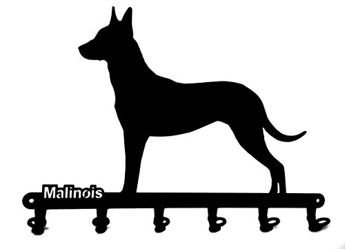 Titular de la clave - Malinois - perro de pastor belga - hermosa clave Gancho para pared, 6 ganchos