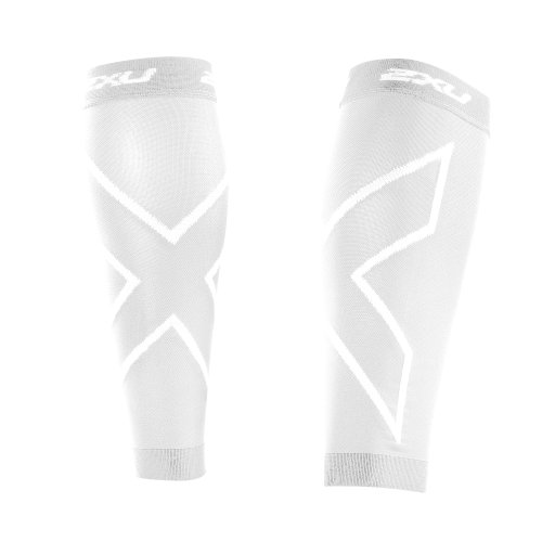 2XU - Compression Calf Sleeves, Color White/White, Talla M