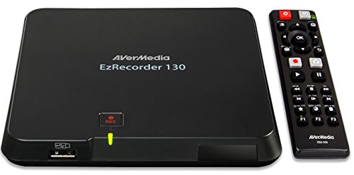 AVerMedia ER130 EzRecorder 130 - Capturadora de vídeo HD, PVR, DVR, grabación programada, compatible con MP4 (H.264 / AAC), ligero y portátil, sistema de configuración fácil de usar