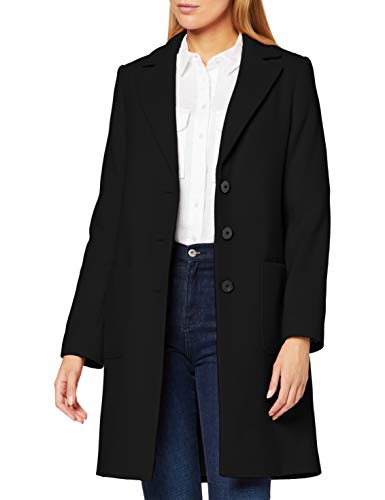 Daniel Hechter Wool Coat Abrigo, Negro (Black 990), 42 (Talla del Fabricante: 40) para Mujer