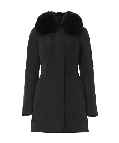 PEUTEREY Metropolitan GB Fur - Chaqueta para Mujer, Color Negro, Talla 38
