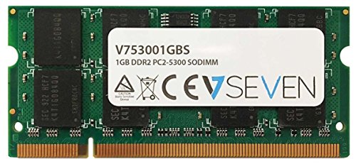 V7 V753001GBS V7 1GB DDR2 PC2-5300 667Mhz SO DIMM Notebook módulo de memoria - V753001GBS