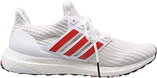 Adidas Ultraboost, Zapatillas de Running para Hombre, Blanco (FTWR White/Active Red/Chalk White FTWR White/Active Red/Chalk White), 43 1/3 EU
