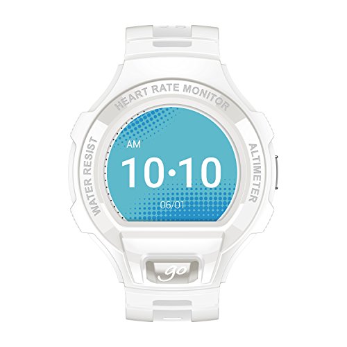 Alcatel Onetouch Go Watch - Reloj Smart, pantalla 1.22", resolución 240 x 204, color blanco y gris claro