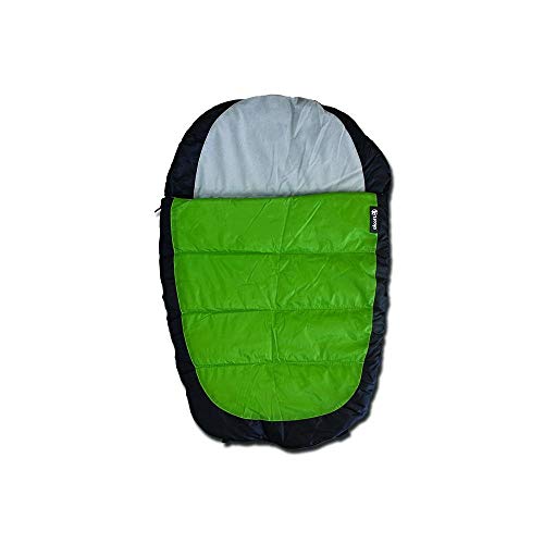 Alcott Explorer - Saco de Dormir para Perro, tamaño pequeño/Mediano, Color Gris y Verde