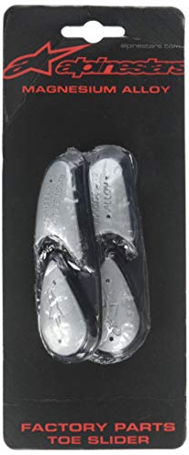 Alpinestars - Deslizaderas de magnesio de recambio para botas de moto, cód. 25SLI4 OS Gris