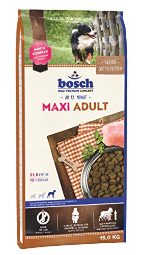 bosch HPC Maxi Adult | Comida seca completa para perros adultos de razas grandes (a partir de 25 kg) | 15 kg