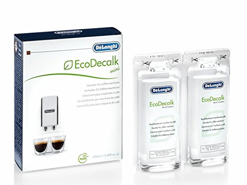 De'Longhi Ecodecalk Mini Descalcificador universal,  cafeteras superautomáticas, pack x2, 100 ml, componentes naturales, compatible modelos ETAM / ECAM