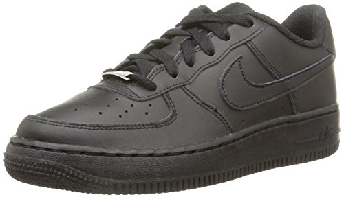 Nike Air Force 1 (Gs), Zapatillas de Baloncesto para Hombre, Negro (Black / Black), 38 EU