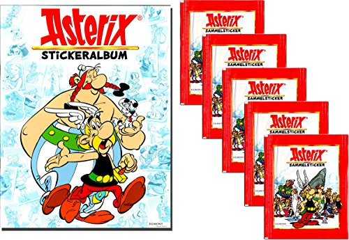 Panini - álbum de Asterix Set + 5 reactogenicidad 25 paquetes de cromos coleccionables de adhesivo - edición alemana
