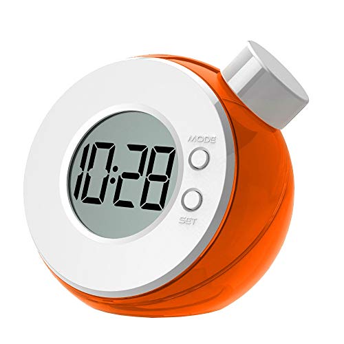 Perfectii Agua Reloj Despertador, Termómetro de Agua Reloj de Mesa Water Power Agua Energía (Color al azar)