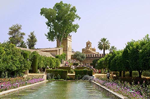 Rompecabezas Rompecabezas 1000 Piezas De Bricolaje Jardines En El Alcázar De Los Reyes Cristianos En Córdoba, Andalu Niño Adulto