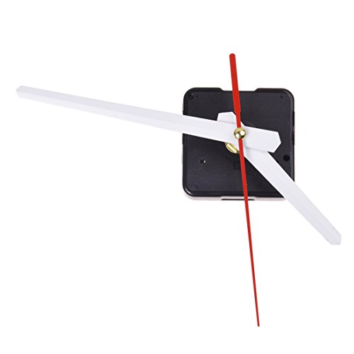 SODIAL(R) Maquinaria de Reloj Aguja Minutera Blanca Segundera Roja Reparacion Artesania