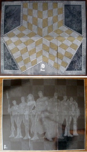 Tablero de ajedrez para la colección DC realizado en cartón 83x71 cms