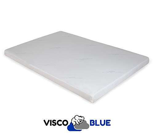 Visco Blue Topper Viscoelástico, Premium, 150x190 cm, Grosor 6 cm
