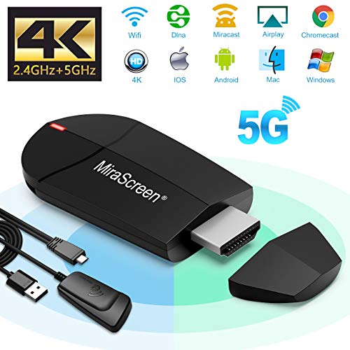 Weeygo Dongle – Adaptador de Pantalla HDMI inalámbrico de 2,4 G + 5 G 4 K para Android Smartphone/PC/MacBook a TV Monitor/proyector