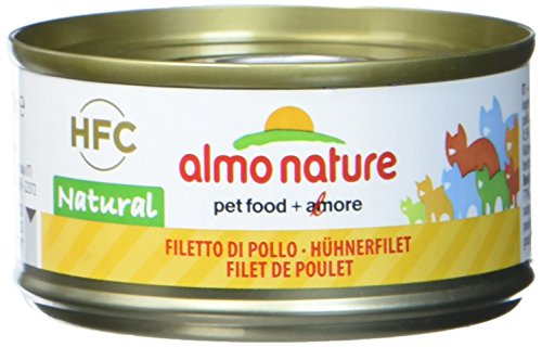 Almo Nature, Cats Food HFC Natural, Filete De Pollo, 24x70 g