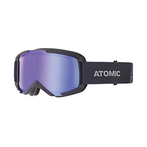 Atomic AN5105862 Gafas de esquí All-Mountain, Unisex, Montura mediana, Lente fotocromática, Compatible con gafas de vista, Savor Photo OTG, Negro/Azul fotocromático