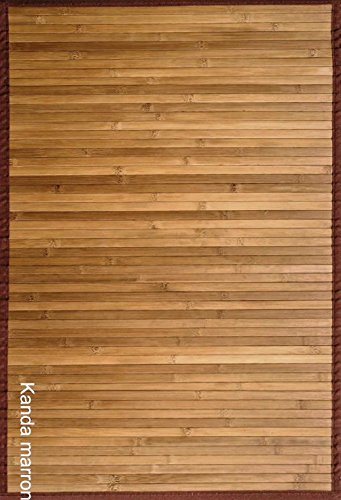 Clara Vidal Bertha Hogar - Alfombra Bambú Kanda, 170x240 cm, marrón