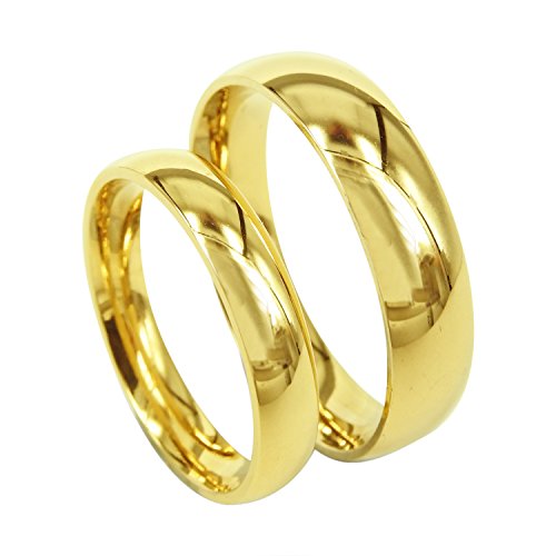 Everstone Anillos de compromiso anillos de bodas anillos de bodas azul anillo pulidos Tamaño: 7-37