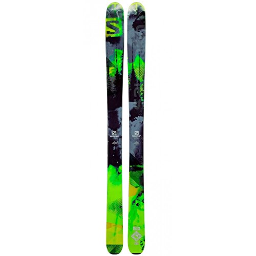 Salomon para mujer, hombre all-Mountain Ski Negro negro / verde Talla:174